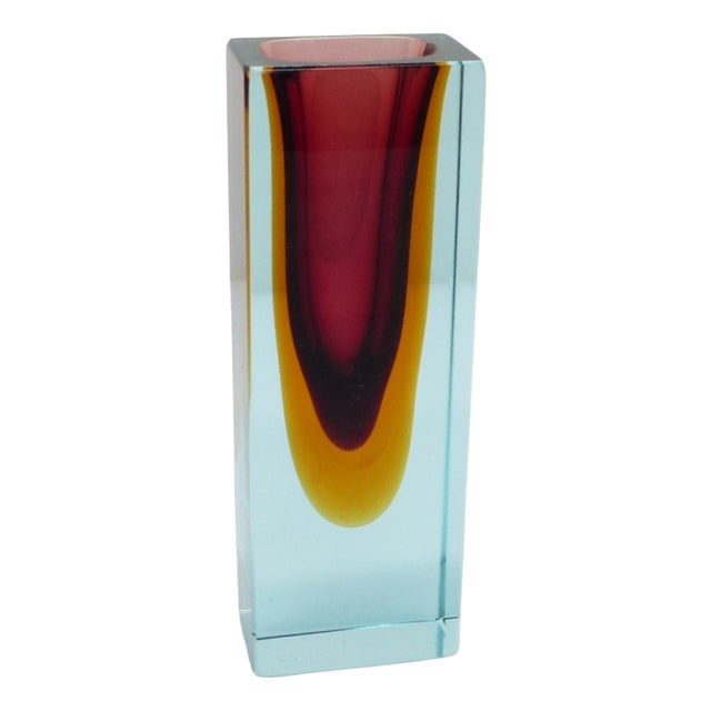 Seguso Vetri d'Arte Submerged Vase, Murano, 1960s For Sale