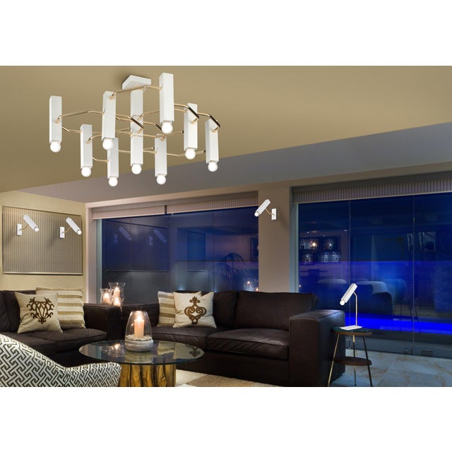 Italian 21st Century Cubic Flush Mount by Fabio LTD For Sale - Image 3 of 4