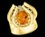 4 Carat Oval Citrine and Diamond Ring in 14 Karat Yellow Gold, Estate For Sale - Image 17 of 18