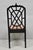 Vintage Chinese Chippendale Pagoda Fretwork Black Lacquer Dining Chair, Set of 4 For Sale - Image 11 of 13