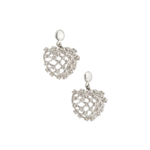 Contemporary Natural Diamond Earring with 0.70 Carat Diamond in 18k Gold For Sale - Image 3 of 6