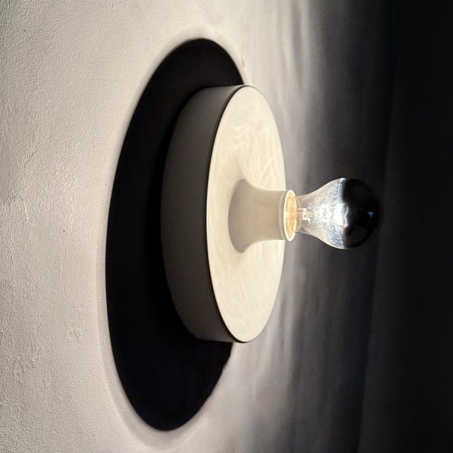 Mid-Century Modern Wall Sconce Disc attributed to Charlotte Perriand for Les Arcs, 1970s For Sale - Image 3 of 18