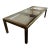 1970s Attributed to Mastercraft Brass and Glass Extension Dining Table With 8 Mastercraft Chairs For Sale