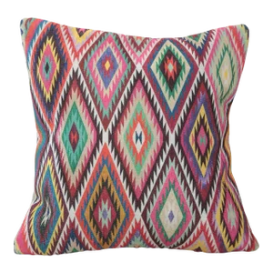 Colorful Ikat Pillow Cover