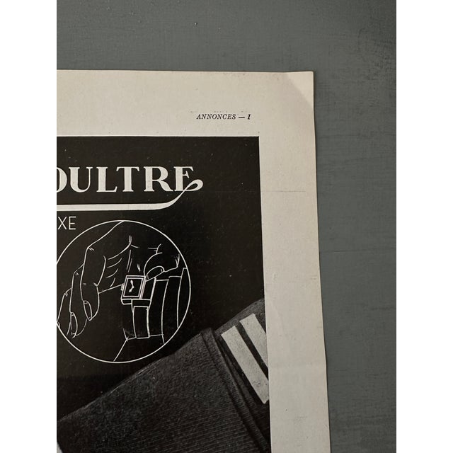Mid-Century Modern 1939 Mid-Century Modern Authentic Jaeger Le-Coultre Reverso Model Watch Advertisement, Not Framed, Not Laminated For Sale - Image 3 of 6