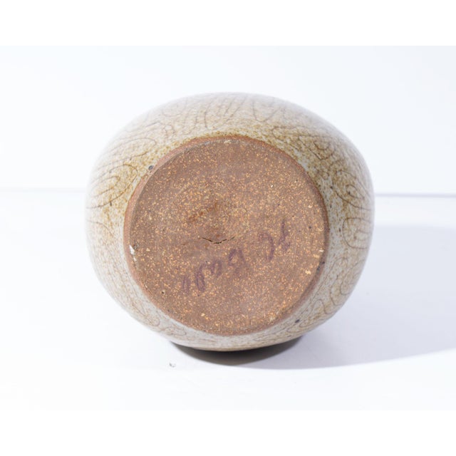 Ceramic Signed Studio Pottery Vase by Frederick Carlton Ball For Sale - Image 7 of 8