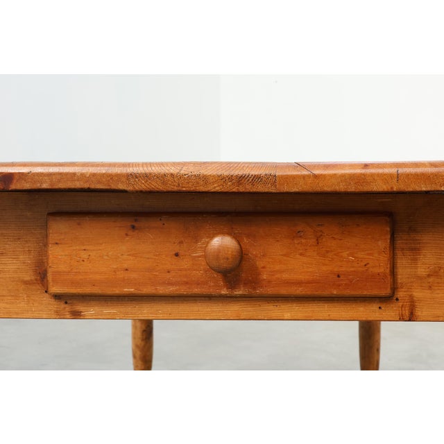 Antique Pine Farmhouse Table, France, 19th Century For Sale - Image 6 of 13