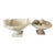 Early 20th Century Set of Two Italian Alabaster Victorian Bird Baths For Sale