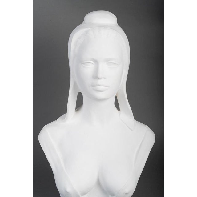 Bust of Marianne / Brigitte Bardot, 20th Century, Plaster For Sale - Image 3 of 9
