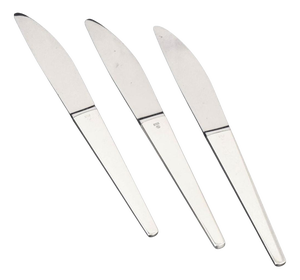 Caravel Dinner Knives by Henning Koppel for Georg Jensen, 1940s, Set of 3