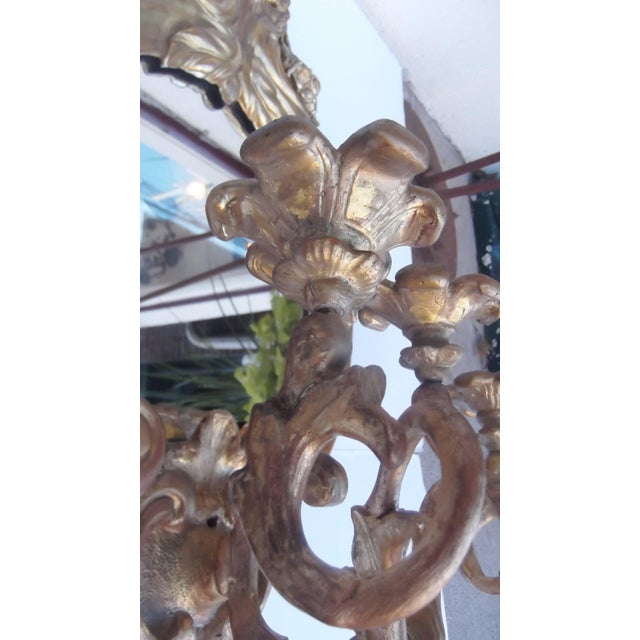 Pair of 19th Century Giltwood Mirrored Girandoles For Sale In Philadelphia - Image 6 of 7