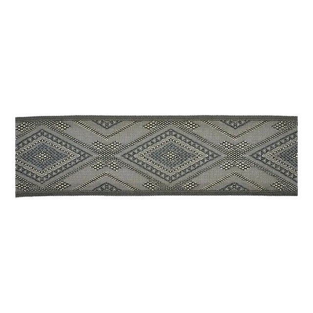 Sample - Schumacher Boulton Tape in Charcoal For Sale