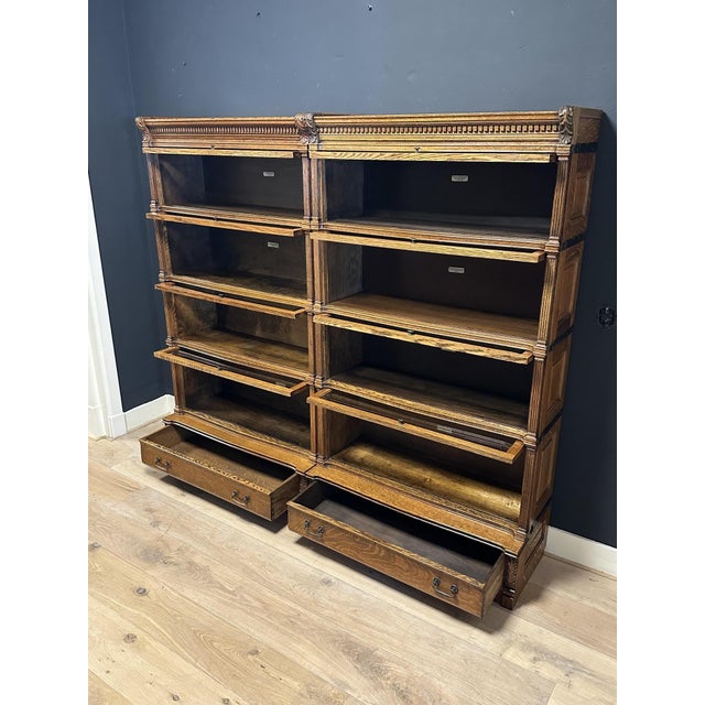 Stackable Display Bookcase from Globe Wernicke, 1890s, Set of 12 For Sale - Image 9 of 16