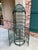 Late 20th Century Vintage French Bistro Wine Rack Iron Birdcage Green Tall Patio Bar 21 Bottle For Sale - Image 5 of 18