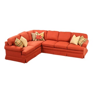 Miles Talbott Left-Facing Custom Upholstered Sectional Sofa For Sale