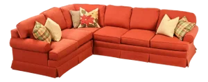 Miles Talbott Left-Facing Custom Upholstered Sectional Sofa