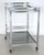 Mid-Century Italian Chrome and Glass Two Tier Rolling Bar Cart, 1970s For Sale - Image 11 of 17