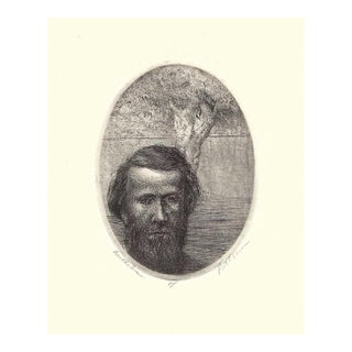 1970s William Patterson Bartholomew Portrait Etching For Sale