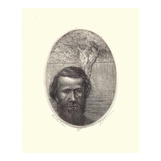 1970s William Patterson Bartholomew Portrait Etching For Sale