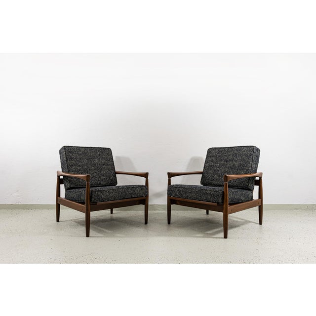 Wood Set of Kolding Armchairs by Erik Wørts for Ikea, Poland, 1960s For Sale - Image 7 of 18