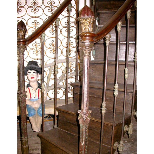 French 19th C Hand Carved Cast Iron Staircase Chairish