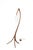 Tripod floor lamp in solid black walnut by furniture maker Michael Wilson, 21st century. Three slender, tapered walnut...