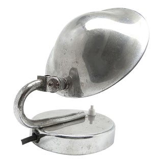 Chrome-Plated Metal Table Lamp by J. Hurka for Napako, Czechoslovakia, 1950s For Sale