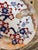 Ink Blue Mid-Century Apple Blossom Motif Gold Imari Decorative Plate For Sale - Image 8 of 9