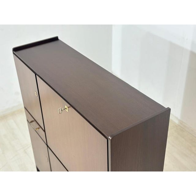 Mid-Century Writing Cabinet with Secretary in Mahogany, 1960s For Sale - Image 10 of 14