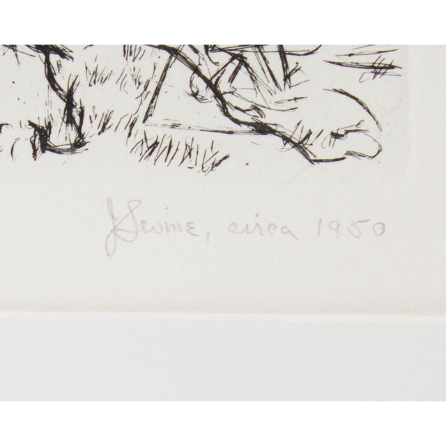Jack Levine “Woodstock Pastoral” Etching by Jack Levine For Sale - Image 4 of 7