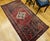 Vintage Persian Hamadan Area Rug, Handwoven Geometric Medallion Pattern, Moss Green & Red, 4’ X 7’ For Sale - Image 13 of 14