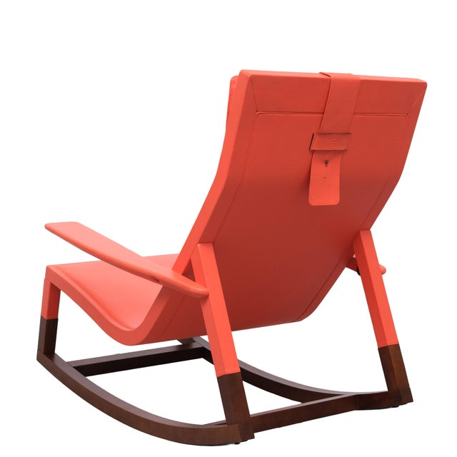 Poltrona Frau Dondo Rocking Chair by Jean-Marie Massaud for Poltrona Fraus, 2000 For Sale - Image 4 of 16