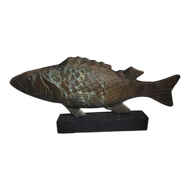 Early 20Thc Full Body Fish Weather Vane For Sale