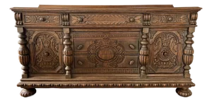 Antique 19th Century French Renaissance Sideboard, Buffet, Credenza, Changing Table, Dresser
