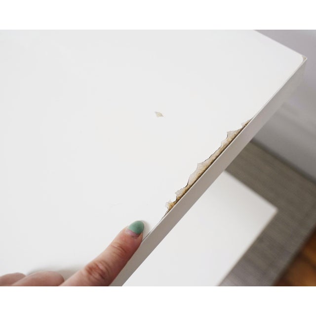 Vintage Minimalist All White Enetri Shelf by Niels Gammelgaard for Ikea, 1990s For Sale - Image 17 of 18