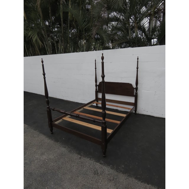 Pennsylvania House Cherry Full Size Poster Bed 6415 For Sale - Image 18 of 18