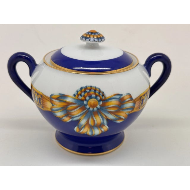 1980s Cocarde de Soie Sugar Bowl from Hermès, 1980s For Sale - Image 5 of 5