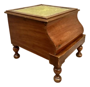 Shoe Rest with Storage Drawer, 1890s