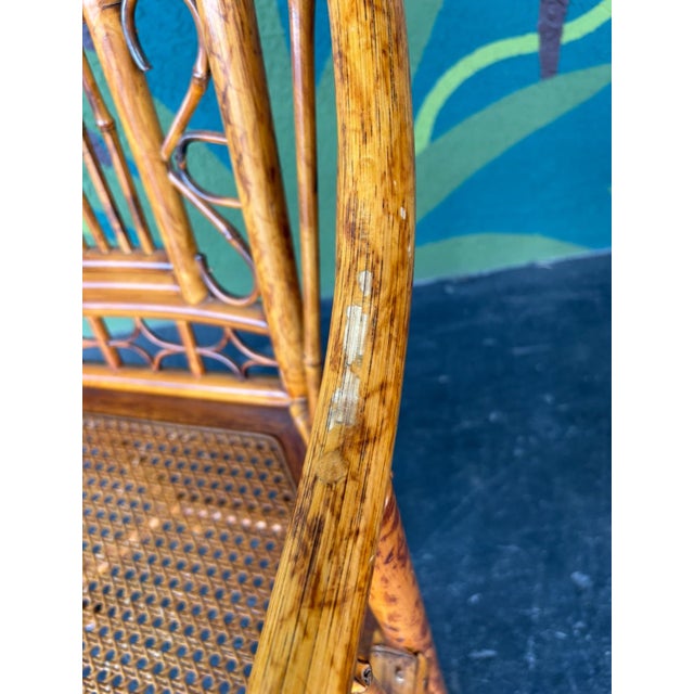 Brown Brighton Pavilion Bamboo Chair Pair For Sale - Image 8 of 12
