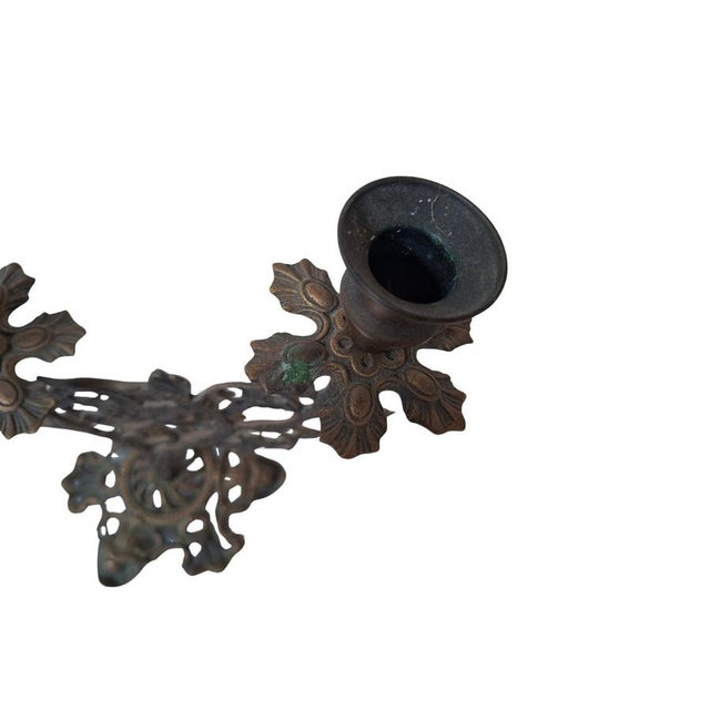 Antique Art Nouveau Candelabras, Set of 2 For Sale - Image 6 of 8