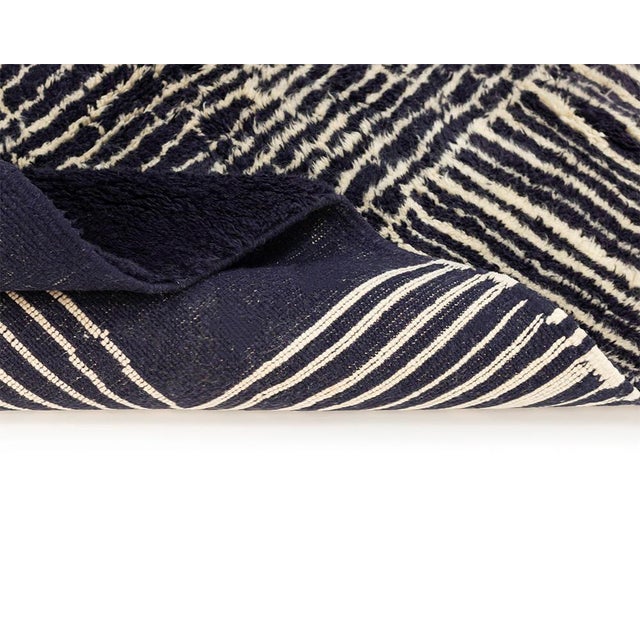 Textile Hand-Knotted Wool Rug by Azele Studio For Sale - Image 7 of 10