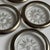 Metal 1970s Italian Silverplate & Crystal Starburst Coasters — Set of 6 For Sale - Image 7 of 12