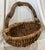 Lg Vintage Rustic Harvest Branch Woven Basket For Sale - Image 4 of 7