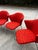 Vintage Collection of Red Abstract Coalesse Steelcase Dining Chairs For Sale - Image 9 of 12