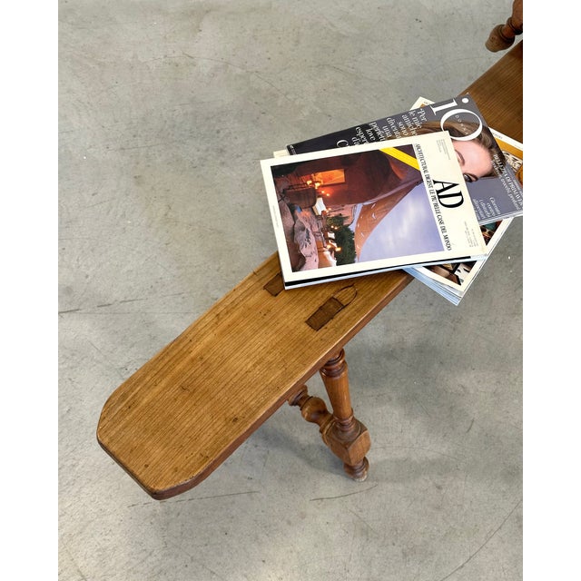 Antique Rustic Cherry Wood Benches, 1890s, Set of 2 For Sale - Image 12 of 16