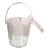 1980s Vintage Grainware Transparent Lucite Clear Acrylic Ice Bucket Lid Tongs For Sale
