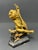 19th Century French Gilt Metal Cherub With Lyre on Black Marble Base For Sale - Image 4 of 7