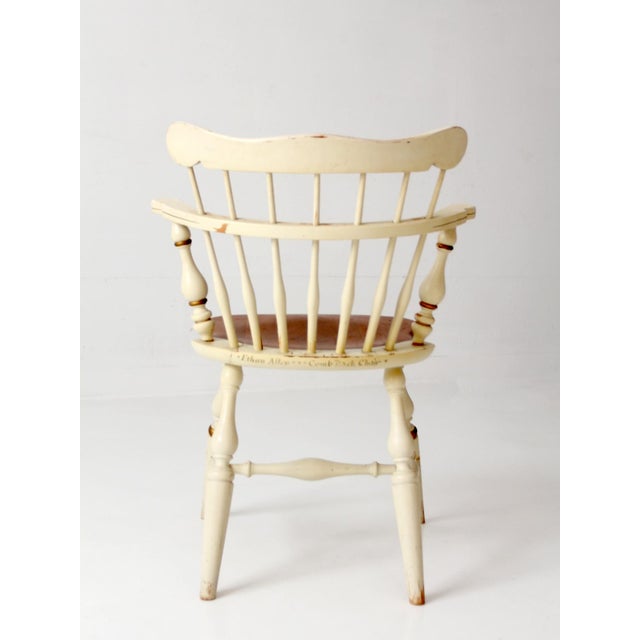 Vintage Ethan Allen Comb Back Painted Chair For Sale - Image 12 of 13