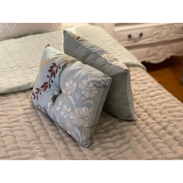 French Country Margot Boudoir Pillows- Set of 2 For Sale - Image 3 of 5