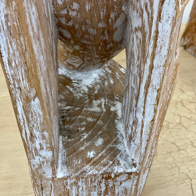Pair of 1980s Hand-Carved Pine Fish Sculptural Bases or Console Supports, 28.5 For Sale In West Palm - Image 6 of 9
